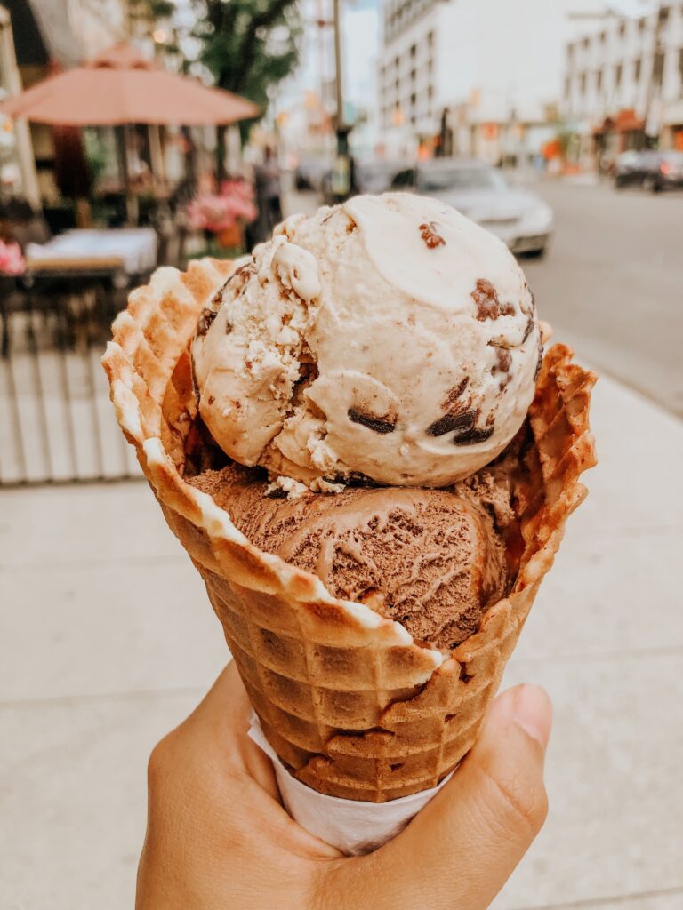 Icecream from Lois 'N' Frima's - a popular icecream parlor in Ottawa with more than 60 flavors.