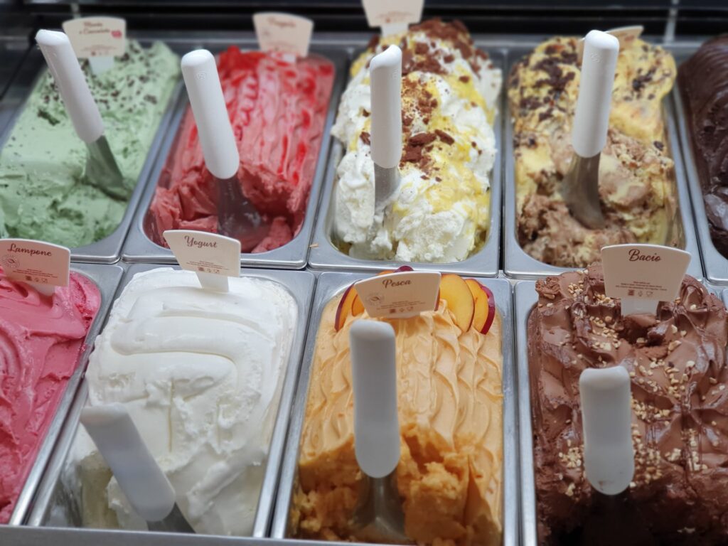 Gelato from Amore Gelato in different flavors. This artisanal gelato shop comes in a wide range of tropical flavors that surely won't disappoint you.